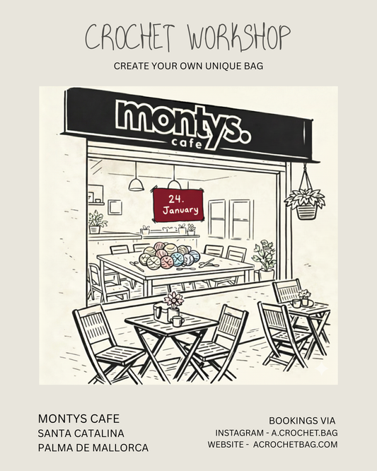 CROCHET & CAFÉ ✨   Workshop 24.01.2026        •PALMA•