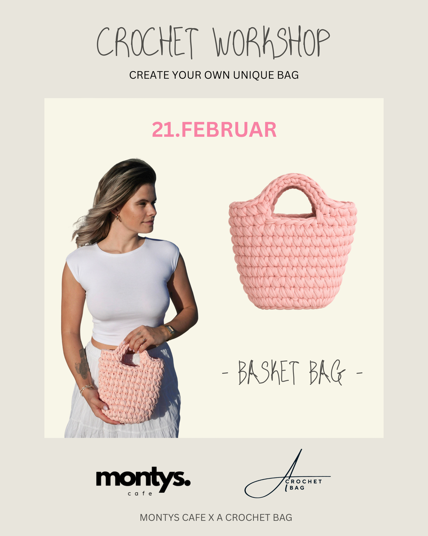 CROCHET & CAFÉ ✨   Workshop 21. Februar + März     •PALMA•
